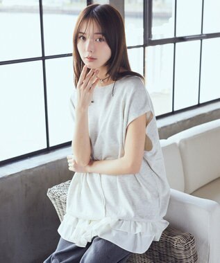 earth music&ecology 裾フリルキャミワンピース Off White