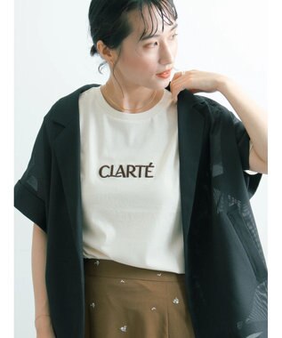 Te chichi ウレタン刺繍ロゴスタンダードTシャツ《新色追加》 ベージュ