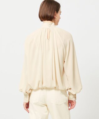 BEIGE， 【WEB限定】DION / ギャザーブラウス Sand