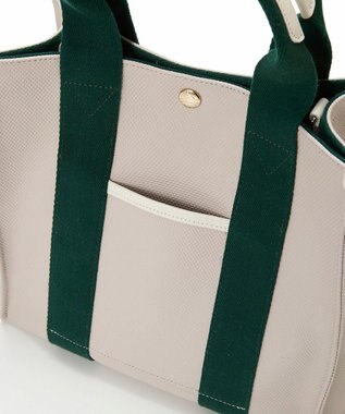 TOPKAPI 【Breath TOPKAPI】NEO CANVAS ネオキャンバス カラーハンドル ミニ トートバッグ サンドグレー