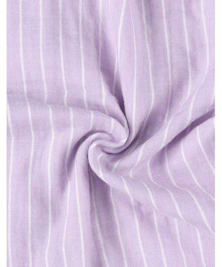 ワコール／睡眠科学 パジャマ 長袖 長ズボン 綿100%(本体) 二重ガーゼ 通気性 上下セット 前開き YDX570 睡眠科学／ワコール パープル