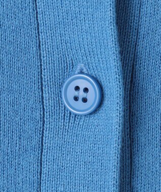 23区 L 【滝沢眞規子さん着用】コットンカシミヤ ポケット カーディガン スカイブルー系