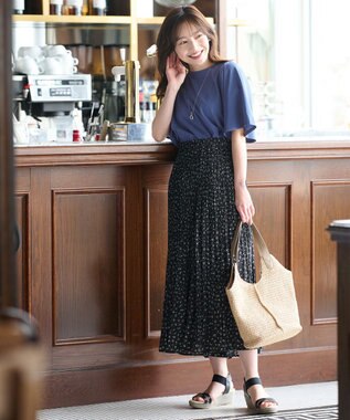 ANY SIS 【美人百花7月号掲載】クラッシィウエッジゴム サンダル 【WEB限定】ブラック