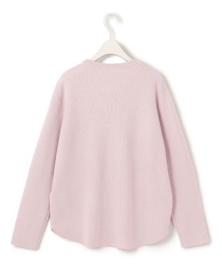 ICB 【WEB限定・洗える】ウールポリエステル クルーネックプルオーバー ピンク系