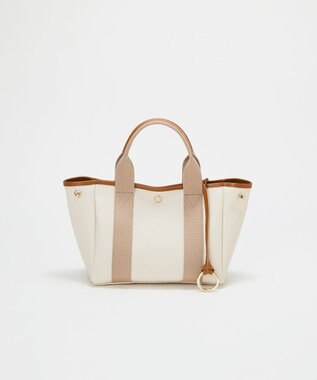 TOPKAPI 【Breath TOPKAPI】SCOTCH GRAIN スコッチグレイン 2way ミニ トートバッグ チャーム付き　 ペールベージュ