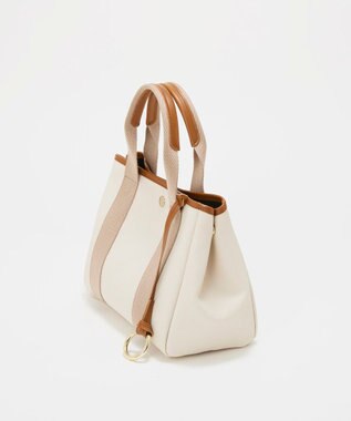 TOPKAPI 【Breath TOPKAPI】SCOTCH GRAIN スコッチグレイン 2way ミニ トートバッグ チャーム付き　 ペールベージュ