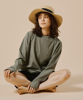 San-ai Resort（三愛水着楽園） ラッシュガード付き4点セット水着 9号11号13号【BeachQueen(ビーチクイーン）】