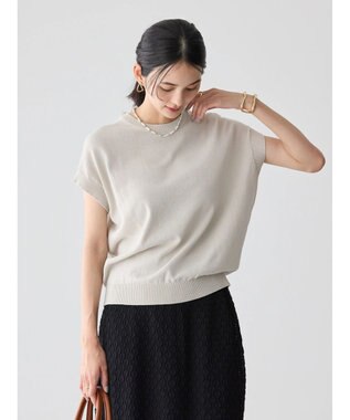 AMERICAN HOLIC フレンチスリーブニットプルオーバー Light Gray