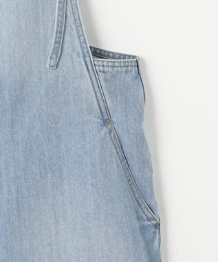 ANY L 【洗濯機可】デニムサロペット フェードインディゴ