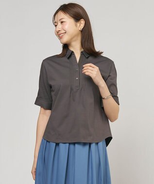 J.PRESS LADIES ドライコットン ポロ カットソー