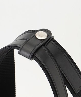 Y'SACCS ナイロン×リサイクルレザー　コンビマルチトート ブラック