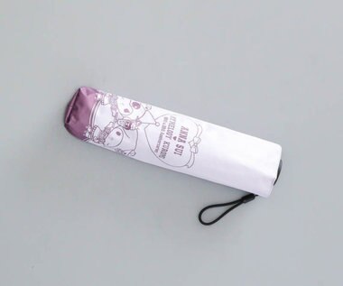 AURORA 【 ANNA SUI（アナ スイ）】マイメロディ&クロミ 晴雨兼用傘（折りたたみ傘）シルエット ピンク