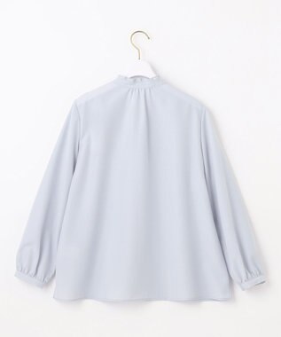 ANY SIS 【洗える】レースピンタック ブラウス ライトブルー