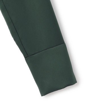 ICB L 【WEB限定】 ドレープサテン ボウタイブラウス ミッドグリーン系