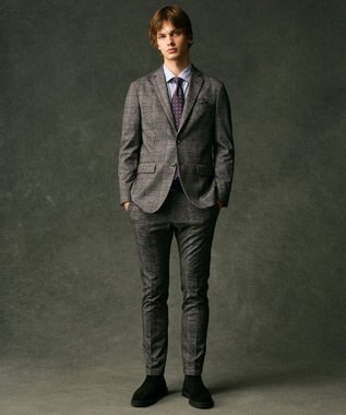 JOSEPH ABBOUD 【キングサイズ・オーガニックコットン使用】JOE COTTON ストレッチオックス シャツ ライラック系