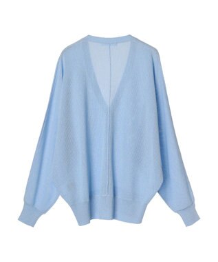 Green Parks ＵＶカット加工　ドルマンニットカーディガン Blue