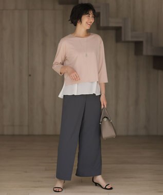 J.PRESS LADIES S コンパクトポンチ カットソー ピンク系