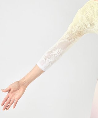 Chacott グラデーションボートネックトップ レモンクリーム