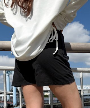 WEGO 【UVカット/吸水速乾/水陸両用】ラッシュガードショートパンツ ブラック