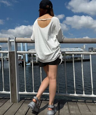 WEGO 【UVカット/吸水速乾/水陸両用】ラッシュガードショートパンツ ブラック