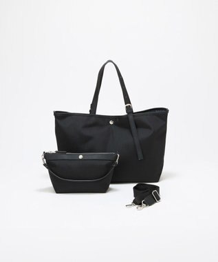 TOPKAPI 【Breath TOPKAPI】撥水 2way A4 トートバッグ / ミニポーチセット ブラック