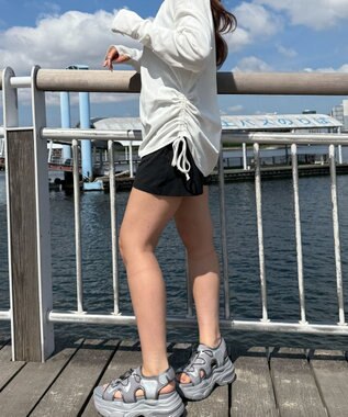 WEGO 【UVカット/吸水速乾/水陸両用】ラッシュガードショートパンツ ブラック