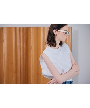 NAVE 【ReNAVE・洗える/接触冷感/UVケア】ファンクションＴ ノースリーブ ホワイト系