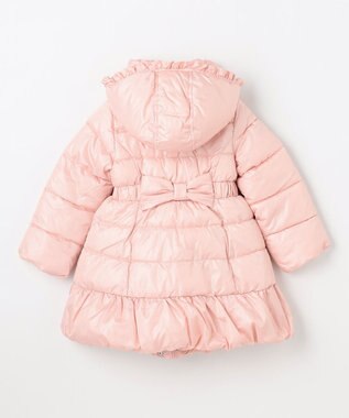 ANY KIDS 【フード取り外し/洗濯機可能】Aラインコート ピンク