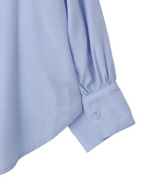 YECCA VECCA フリルVネックブラウス Blue