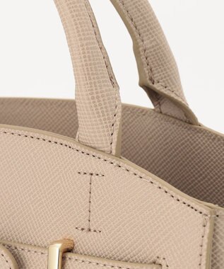 23区 オーバルキーベルト トートバッグ ベージュ系