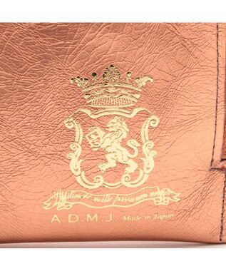 A.D.M.J. 【牛革】クラックメタル/イタリアンレザーオーガナイザーパース ぺスカ