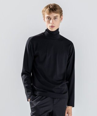 JOSEPH HOMME ハイゲージベアスムース　タートルネック長袖Ｔシャツ ブラック系