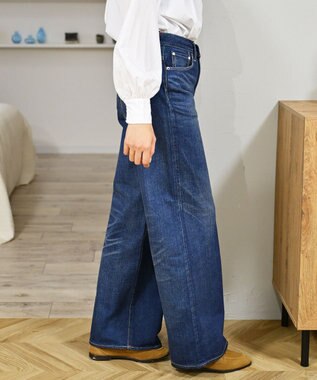 caqu modern baggy ワイドシルエットデニムパンツ USED WASH 1year