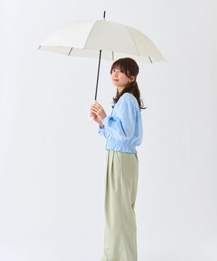 MOONBAT 【超撥水/ 耐風】フロータス (FLO(A)TUS) 長傘  無地 UV 60cm オフホワイト