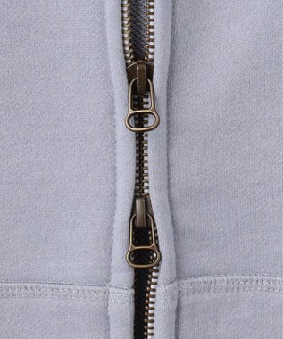 J.PRESS MEN 【WEB・一部店舗限定】バックブル裏毛フルジップパーカー ふじ色系