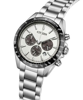 CITIZEN 【電池交換不要】オンオフで活躍するスタンダードなクロノグラフ CA4764-57A シルバー