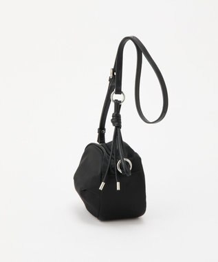 russet クラウズナイロンサークルミニショルダーバッグ(CE-1728) Black