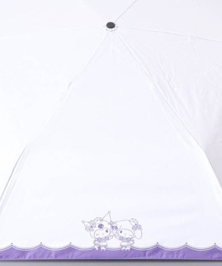 AURORA 【 ANNA SUI（アナ スイ）】マイメロディ&クロミ 晴雨兼用傘（折りたたみ傘）シルエット パープル