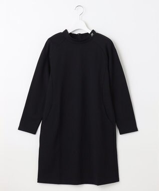 23区GOLF 一枚でスタイリングが完結！【WOMEN】【WEB限定】モックネック ワンピース 体型カバー ブラック系