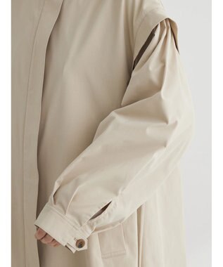 Green Parks 花粉防止　袖タックコート Beige