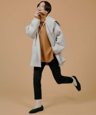 UNFILO 【洗える】マイニチカラー ニット キャメル系