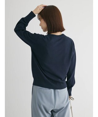 Green Parks 洗える　クルーネックカーディガン Light Gray