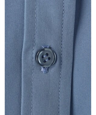 earth music&ecology ギャザースリーブシャツ Blue