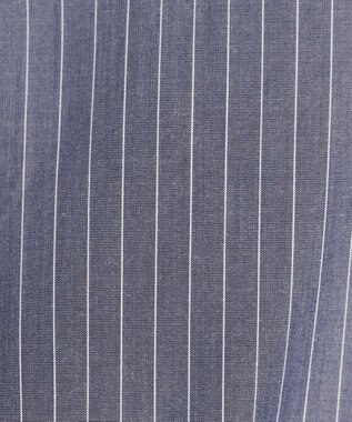 ANY 【UVカット/吸水速乾/抗菌防臭】エニィファンクション 袖フレアブラウス ネイビーストライプ