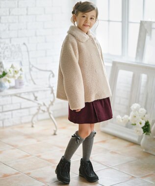 組曲 KIDS 【16-24㎝】ローゲージ ソックス グレー系