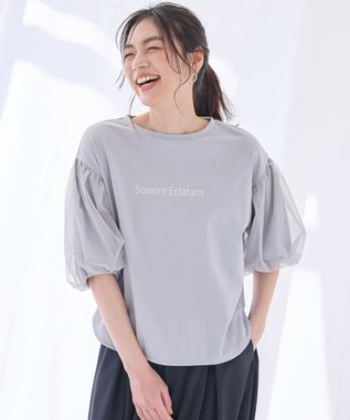 【洗濯機可/接触冷感/UVケア】エニィファンクションバルーンスリーブTシャツ