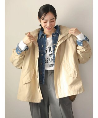 Green Parks 撥水加工　2WAYゆったりブルゾン Beige