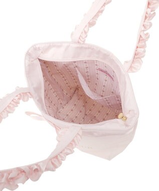 Maison de FLEUR ブランドロゴフリルハンドルトートMバッグ Pink