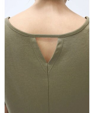 Green Parks Ｂ．ドッキングボリュームギャザーワンピース Black