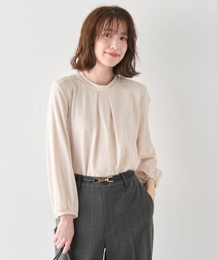 ANY 【洗濯機可】ボータイブラウス エクリュ